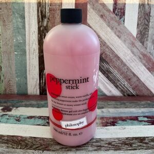 Philosophy Peppermint Stick Hydrating Shower Gel NEW 32 Fl oz RARE Sweet Cream
